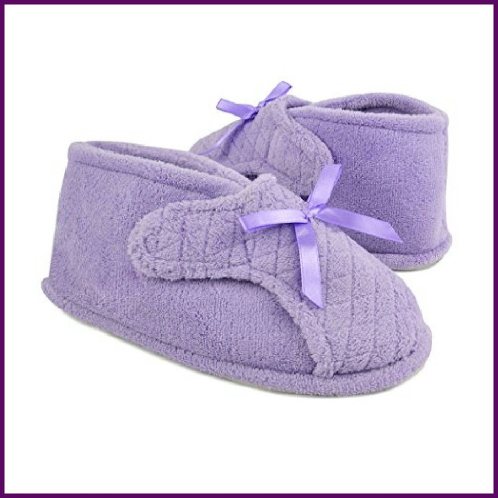 Adjustable Front Flap Slippers with Memory Foam, … - image 4